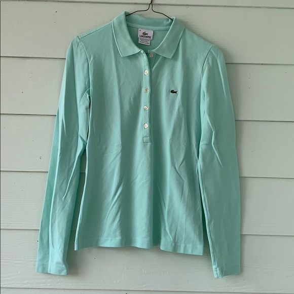 lacoste polo long sleeve slim fit
